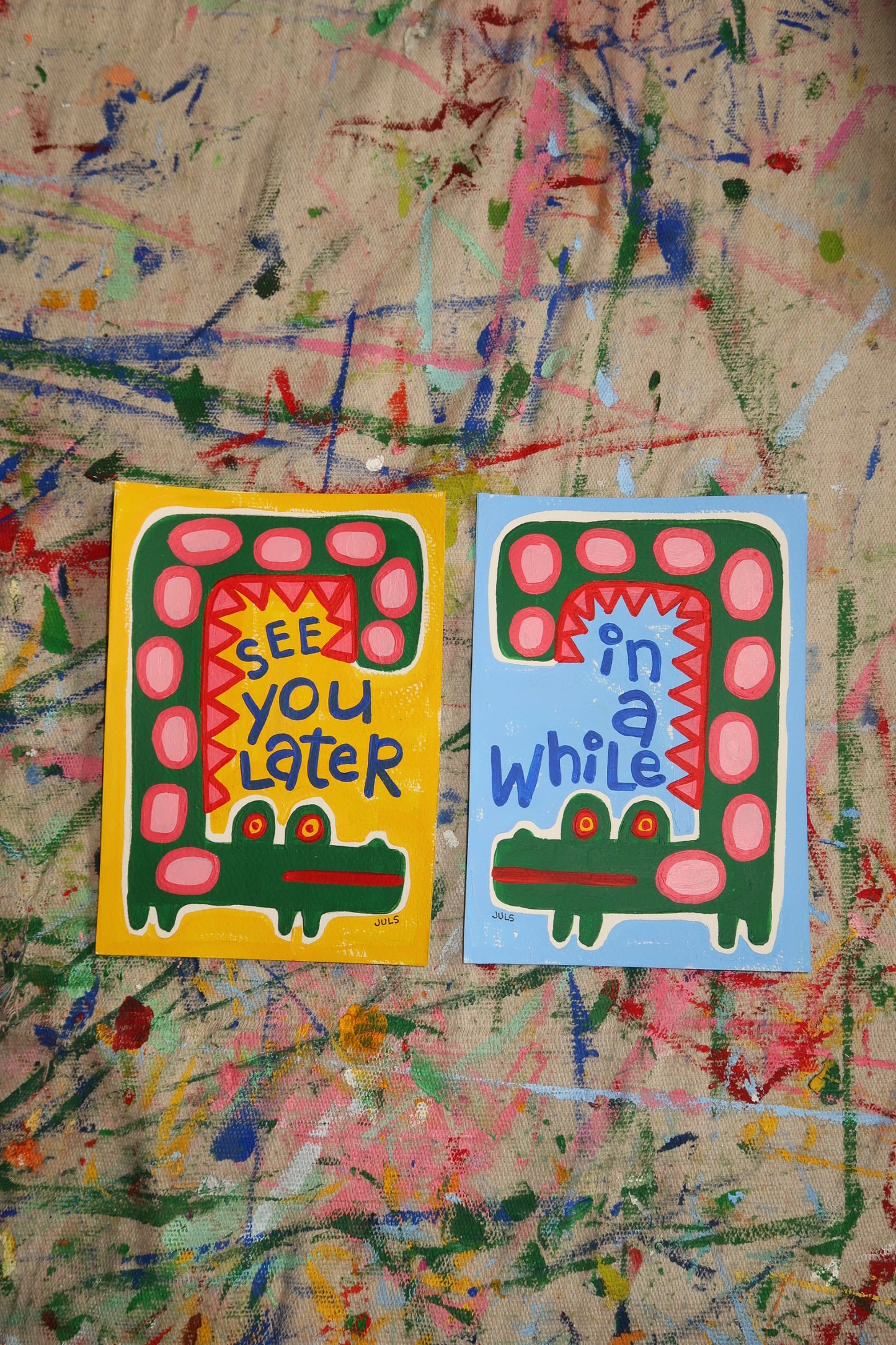 Mini " See you Later" Pair