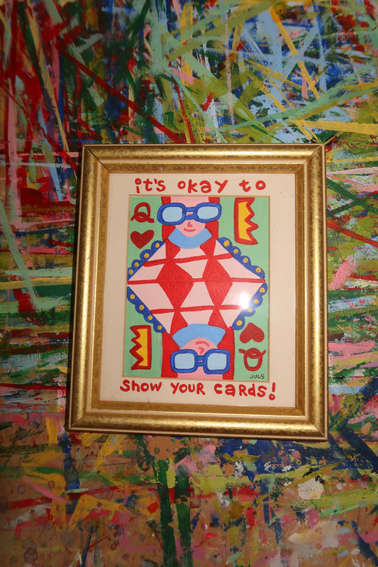 "It's okay to show your cards"