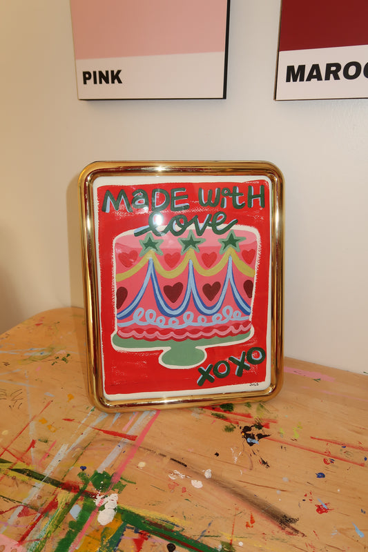 "Made with Love" Cake