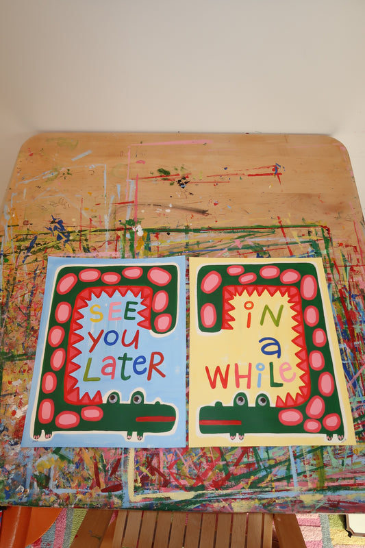 "See you Later" Pair with Googly Eyes