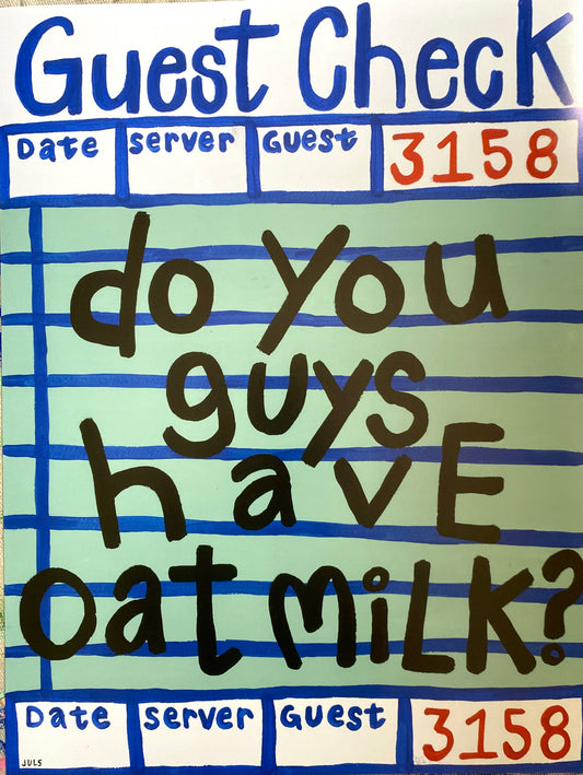 MEDIUM OAT MILK GUEST CHECK